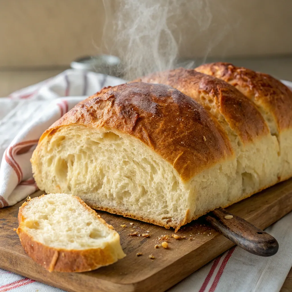 Freshly baked Italian bread